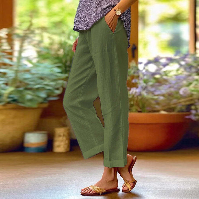 Solid Color Simple Loose Casual Pants