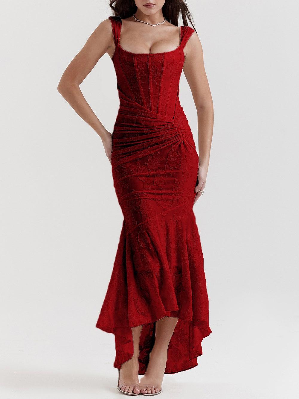 Blue bell floral maxi dress