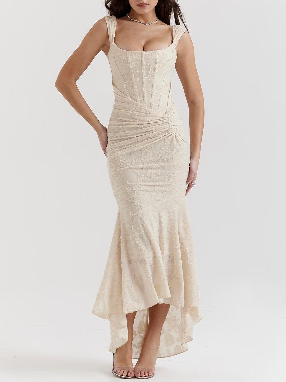 Blue bell floral maxi dress